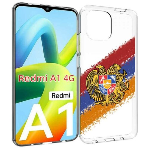 Чехол MyPads флаг герб Армении для Xiaomi Redmi A1 задняя-панель-накладка-бампер