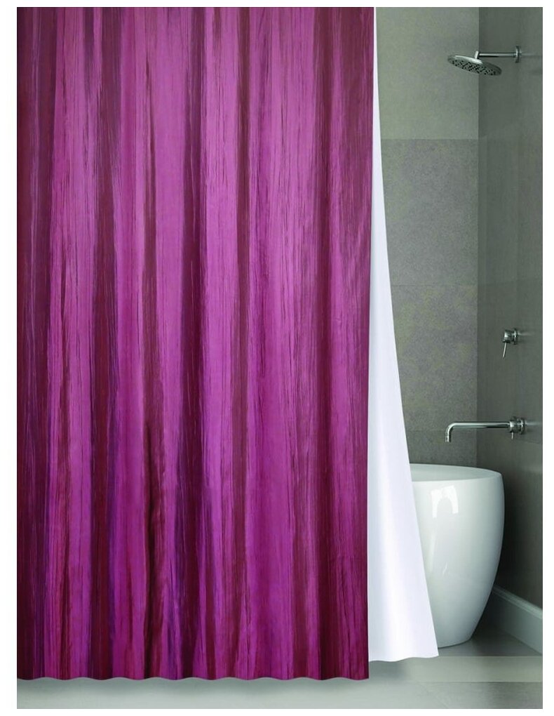 Шторка Bath Plus 180х200cm Bordo NO WSV 024