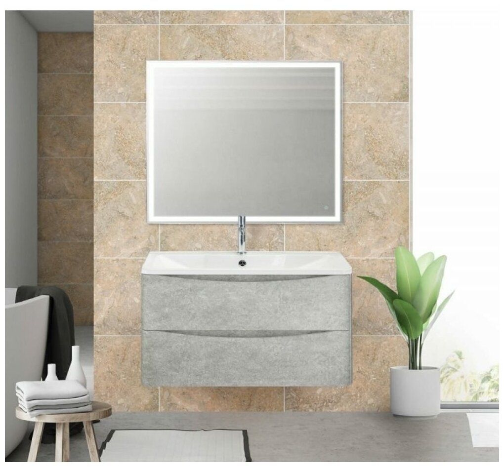 Мебель для ванной BelBagno ACQUA-800-2C-SO-CVG Cemento Verona Grigio