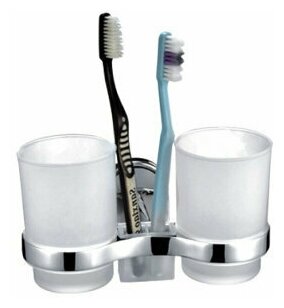 HAIBA Держатель для зубных щеток и пасты (для ванной) металлический, хром