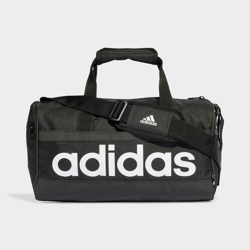 Сумка спортивная adidas HT4744BLACK/WHITE/Nosize, 14 л, 20х16х37 см, ручная кладь, черный