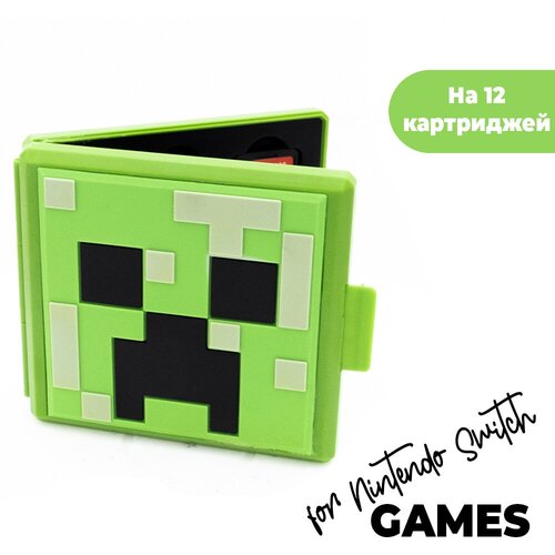 Футляр чехол кейс для игровых картриджей для Nintendo Switch Minecraft