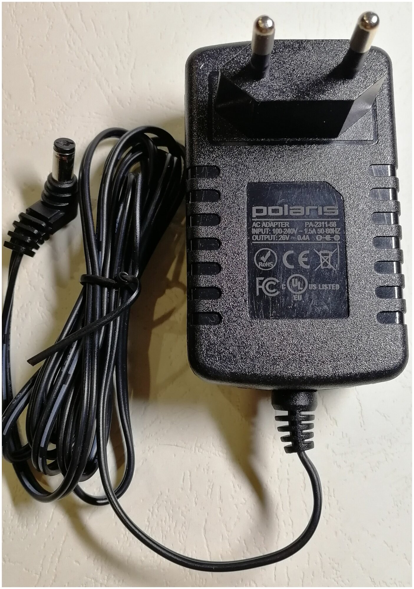 Зарядное устройство, блок питания для пылесоса Polaris PVCS 0724/0725 26v 0.4a - фотография № 1