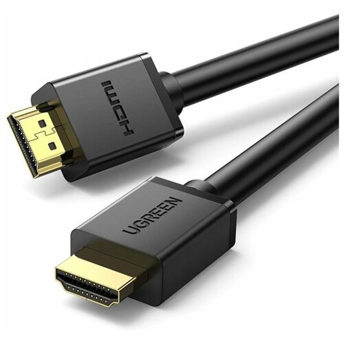 Кабель UGREEN HD104 60820 HDMI 2.0 to HDMI 2.0, силиконовый круглый, 1.5m, Black