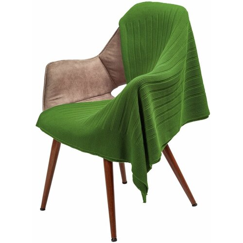 Плед Field, зеленый (оливковый), 90х160 см; в сложенном виде: 37х33х5 см, акрил 100%, плотность 347 г/м²