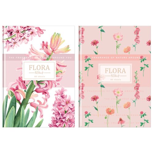 Бизнес-блокнот А5, 80л, BG Flora, матовая ламинация, выб. лак, 3 шт бизнес блокнот а5 80л bg flora матовая ламинация выб лак арт 326743