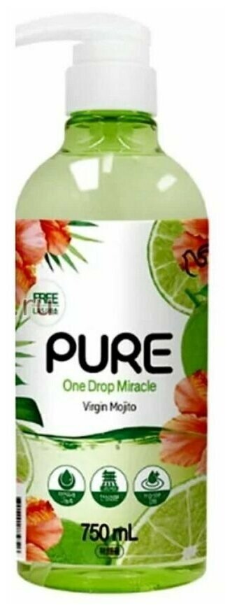 PIGEON Pure virgin mojito средство для мытья посуды концентрированное, мохито, 750 мл