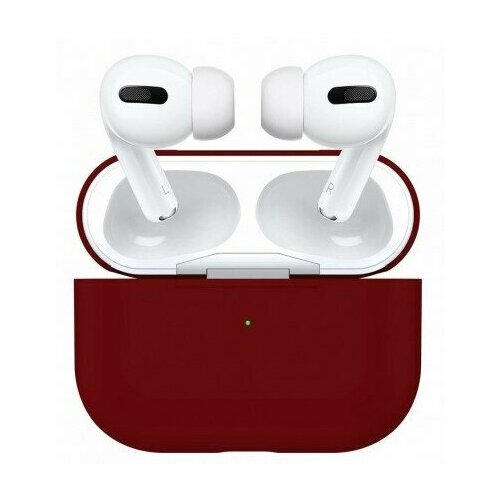 Чехол силиконовый для Airpods Pro 2, бордовый (5)