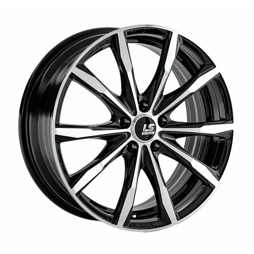 Колесный диск LS Flow Forming LS RC38 19x8 PCD5x1143 ET45 D671 черный глянцевый с полированными лучами 22890₽