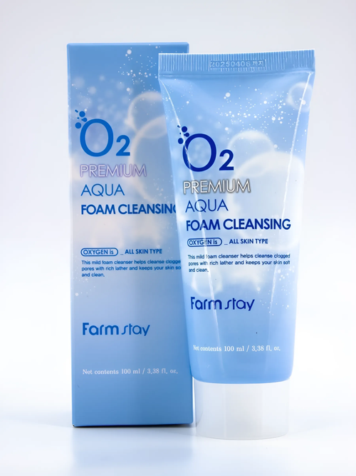 Кислородная пенка для умывания O2 Premium Aqua Foam Cleansing, 100 мл