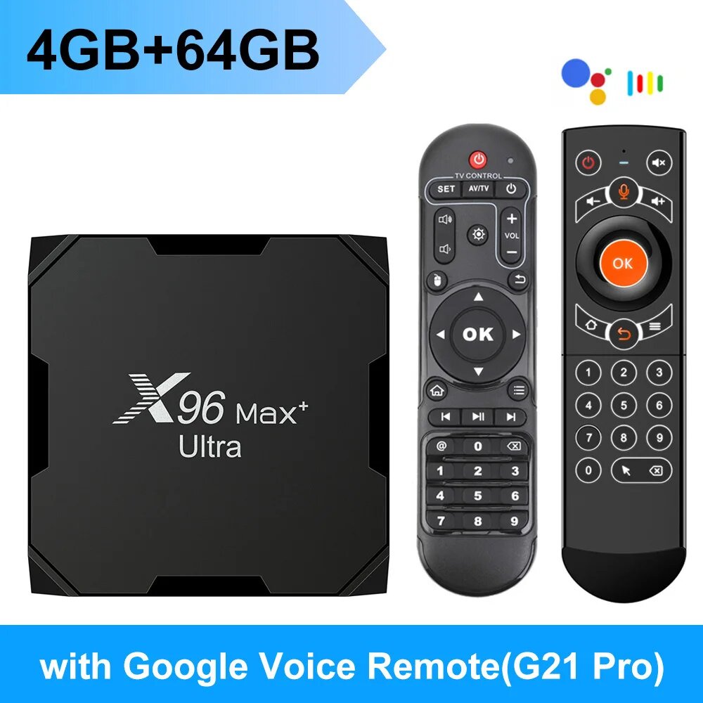 Приставка для цифрового телевидения на базе Android, 4G 64G G21, Европейская