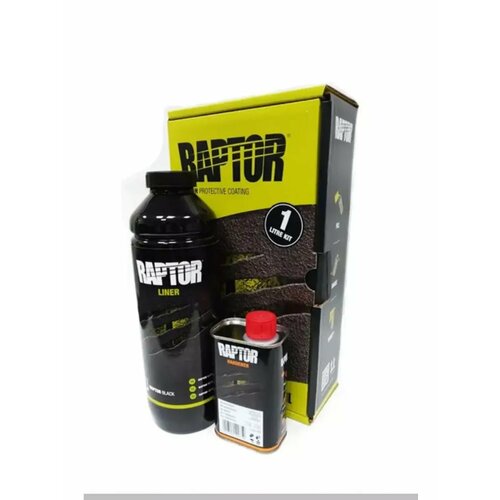Защитн покрытие RAPTOR черный 750250мл доб200гр 5280₽