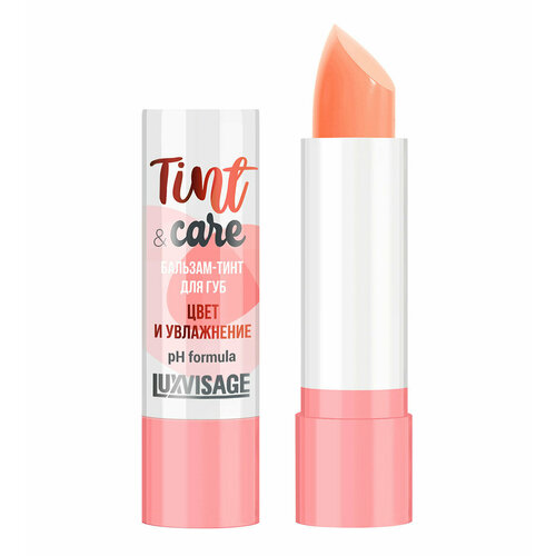 фото Бальзам-тинт luxvisage для губ peach tint & care ph formula цвет и увлажнение, тон 02 , 3,9г