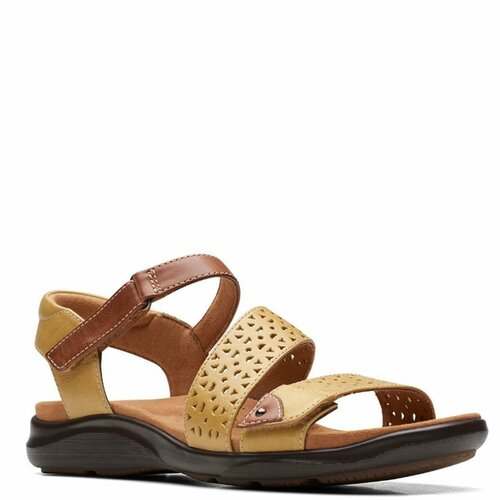 фото Сандалии clarks clarks kitly way, размер 38, желтый