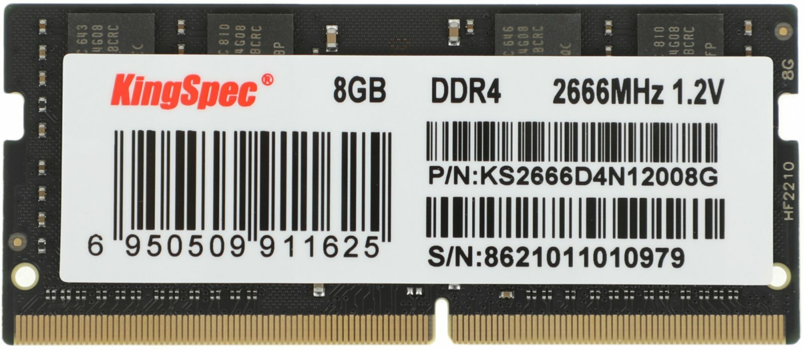 Оперативная память Kingspec DDR4 8GB 2666MHz (KS2666D4N12008G)