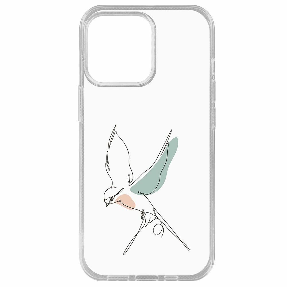 Чехол-накладка Krutoff Clear Case Полет для iPhone 14 Pro Max