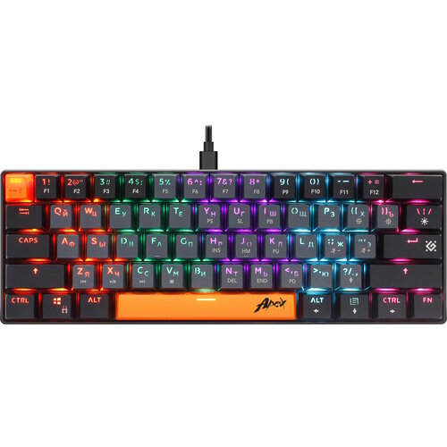 Клавиатура игровая механическая Defender Apex GK-002 серый 7830₽