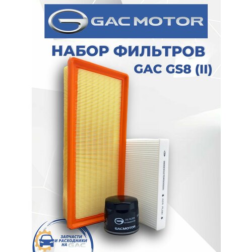 Набор из 3-х фильтров GAC GS8, (II)