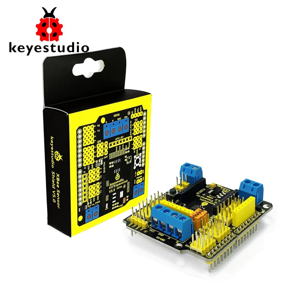 Расширительный щит Keyestudio Xbee Sensor V5 с интерфейсом RS485 Bluebee для робота-автомобиля Arduino