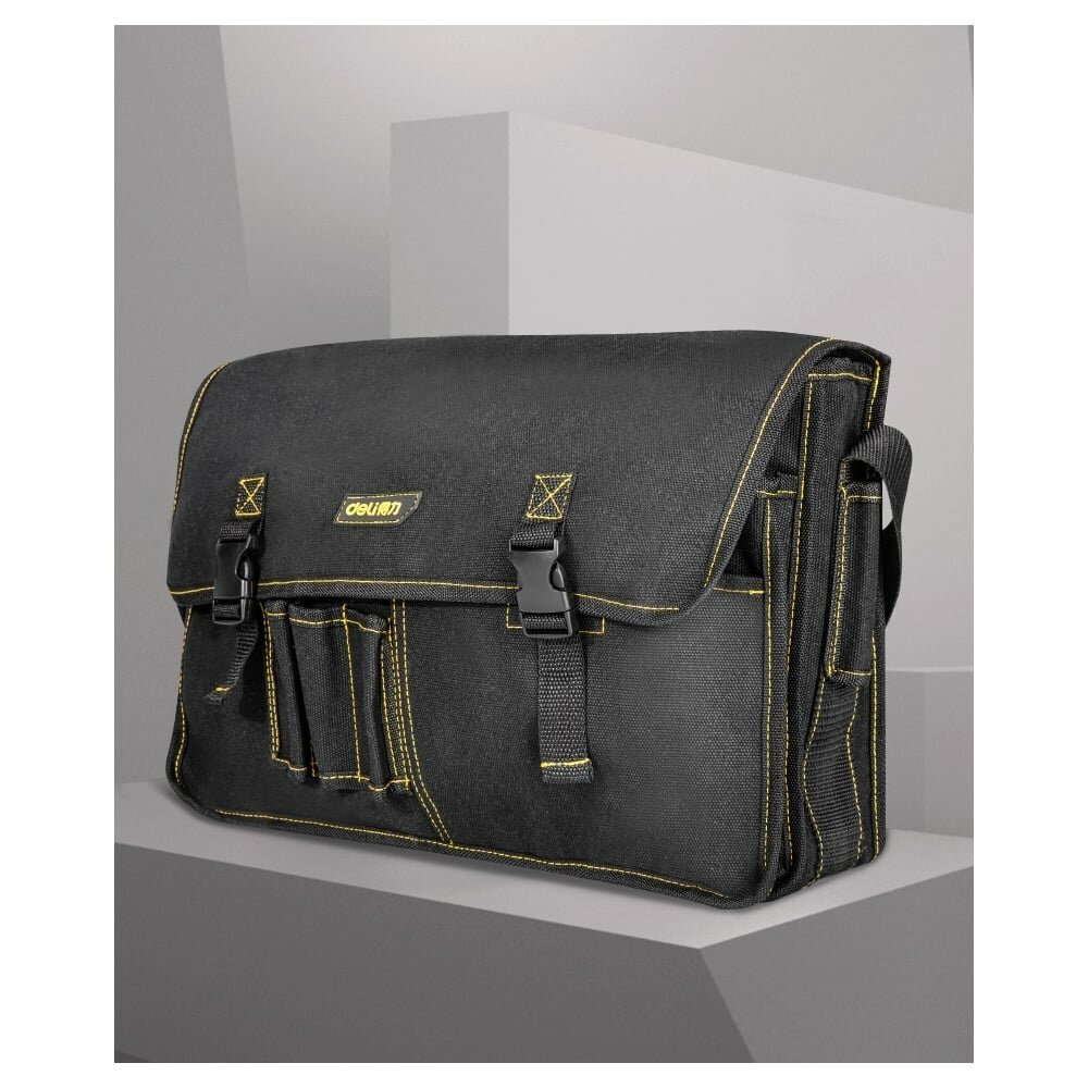 Сумка-планшет для инструментов DELI DL-P8 450x150x290мм, 8 карманов, плечевой ремень, ткань Канвас