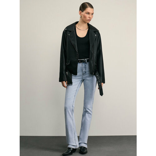 фото Джинсы буткат zarina bootcut, размер s (ru 44)/170, голубой