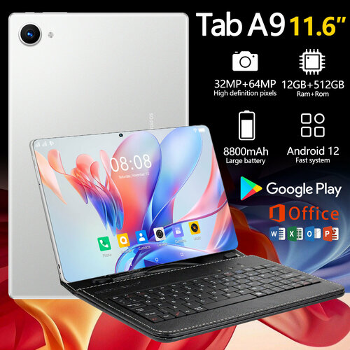 Планшет VOVE Tab A9 12512 GBчёрный116 IPS90Hz2560x1600SD 128Android 1364MP32MP8800mAh 8950₽