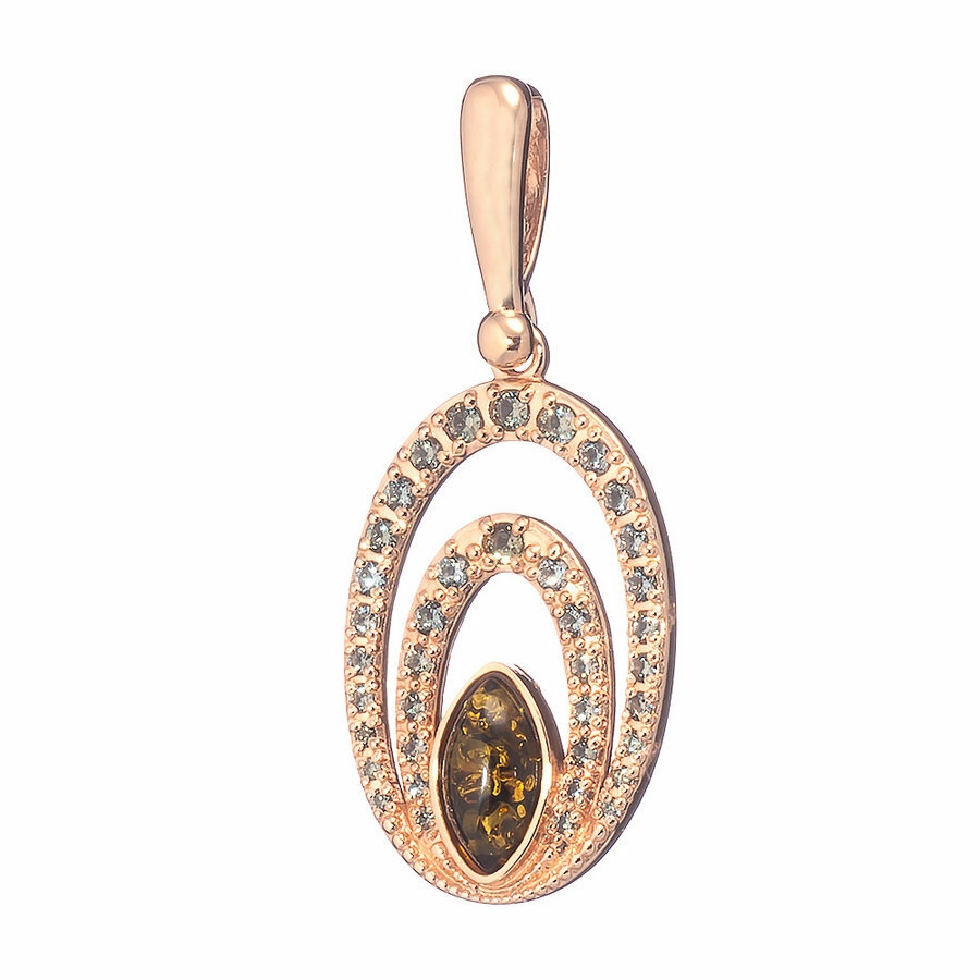Подвеска Amberprofi, серебро, 925 проба
