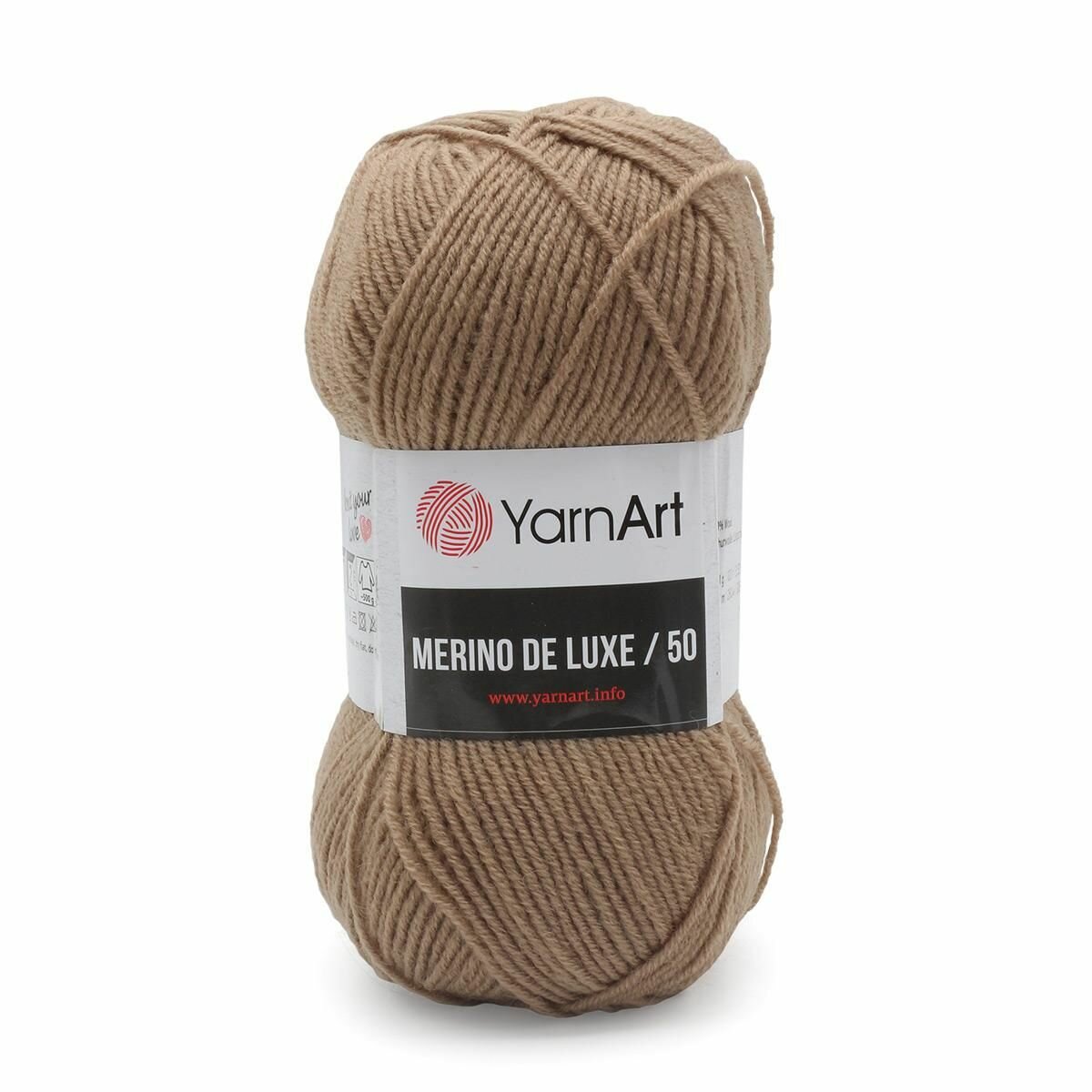 Пряжа YarnArt "Merino de Lux", 100 гр 280 м, 50% шерсть, 50% акрил, 218 бежевый, 5 шт