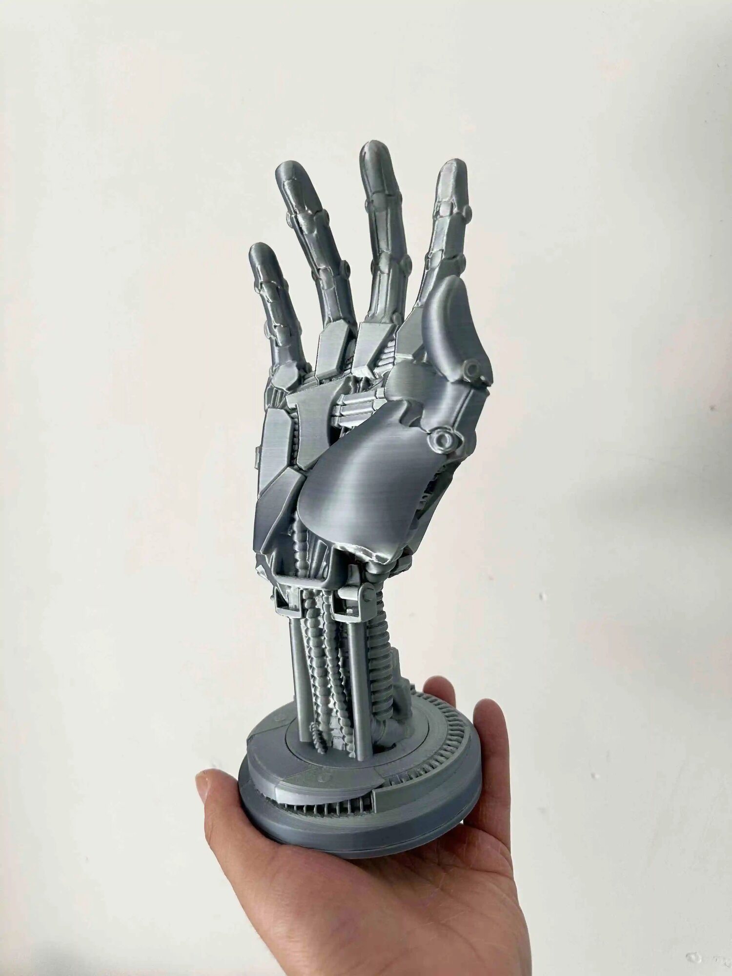 Роботизированная рука Cyberpunk, серебряная рука Джонни, Серый