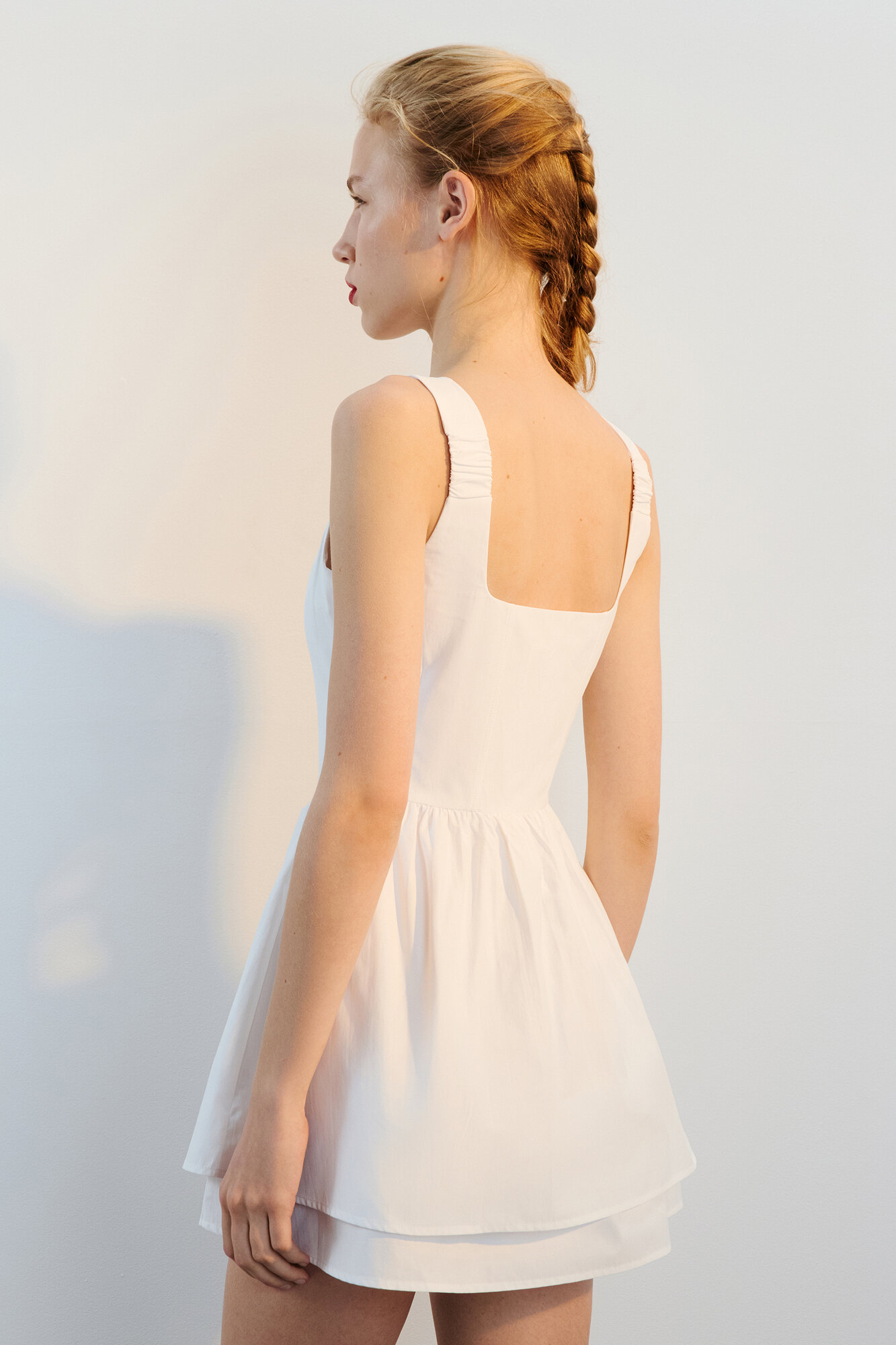 Платье Befree Капсула Berry girl, размер M, белый — фото 1