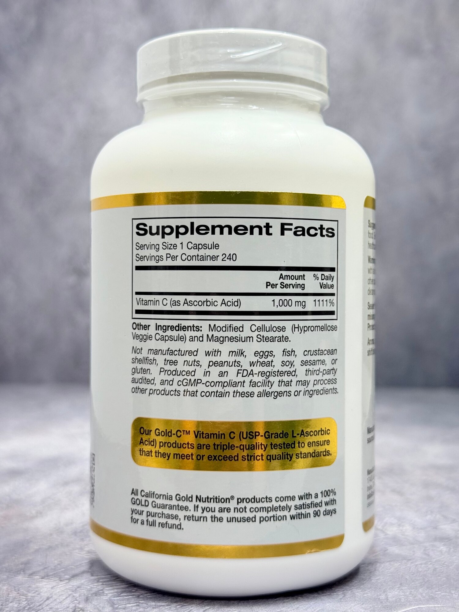 Картинки Витамин С California Gold Nutrition Gold C 1000 мг, 240 капсул