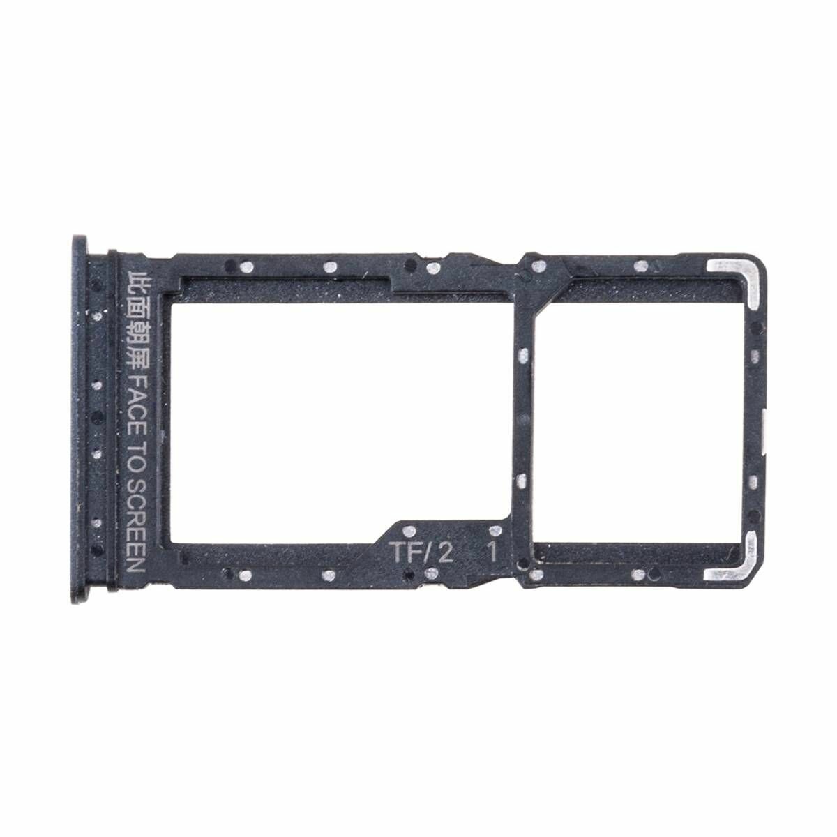 Лоток Sim-карты для Xiaomi Redmi 12 (23053RN02Y) и карты памяти <черный>