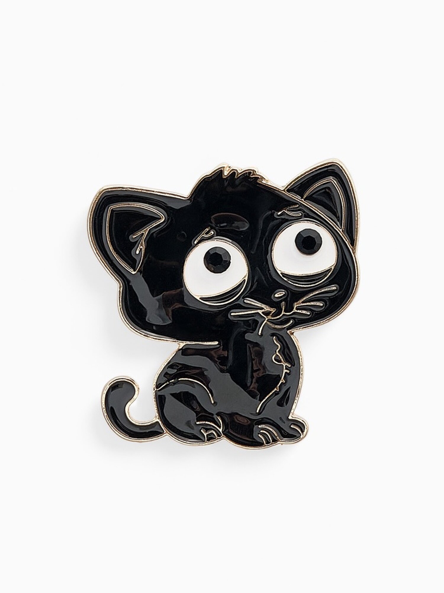 Брошь, эмаль, стразы