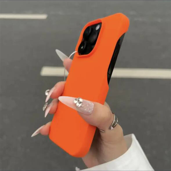 Чехол для iPhone 15 Pro "Soft Touch", оранжевый, силиконовый