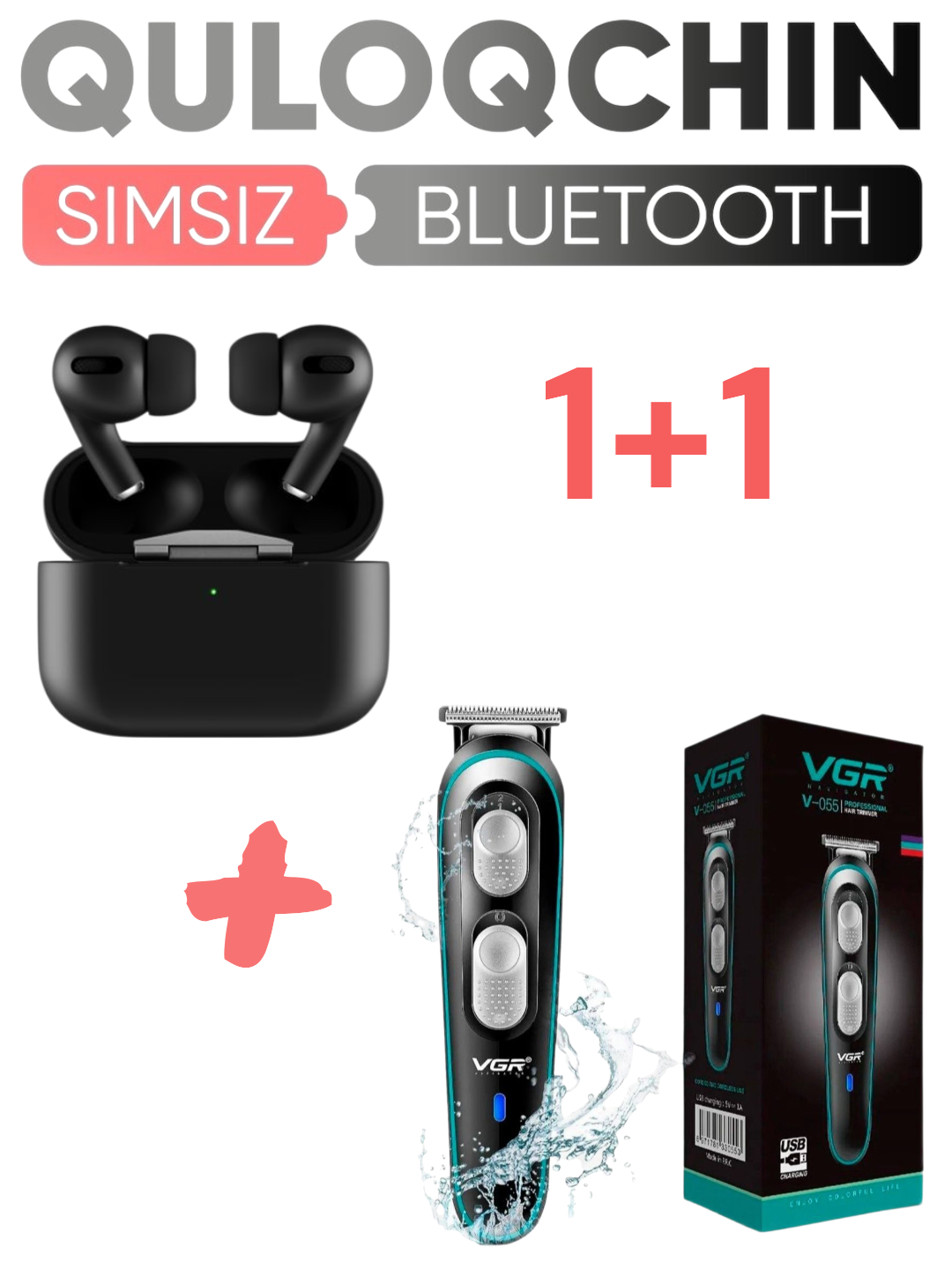 Беспроводные наушники Pods Pro, Pods 3 Bluetooth 5.3 и VGR 055