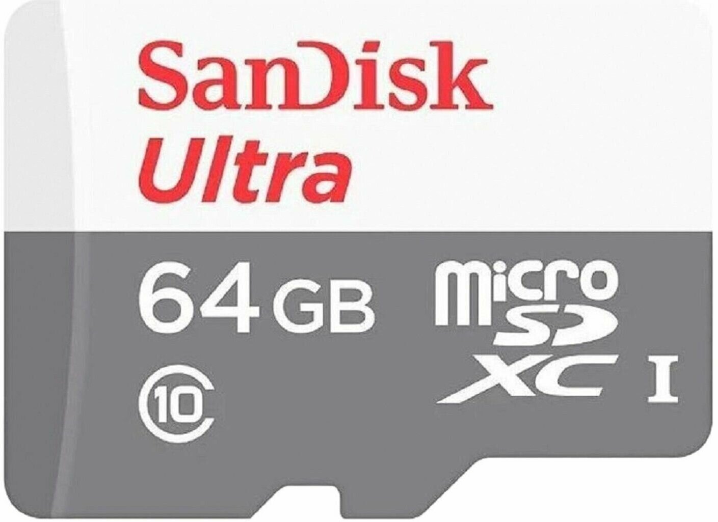 Карта памяти SanDisk Ultra microSDHC 64GB 100MB/s Class 10 UHS-I (SDSQUNR-064G-GN3MN)