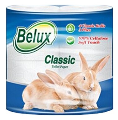 Туалетная бумага Belux Classic 4 рулона 3 слоя