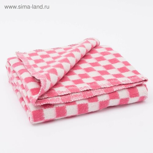 Одеяло байковое размер 90х140 см, микс для дев, хл80%, полиэфир 20%, 420гр/м