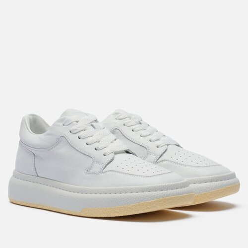 фото Кроссовки maison margiela mm6 low basketball, натуральная кожа, размер 38, белый