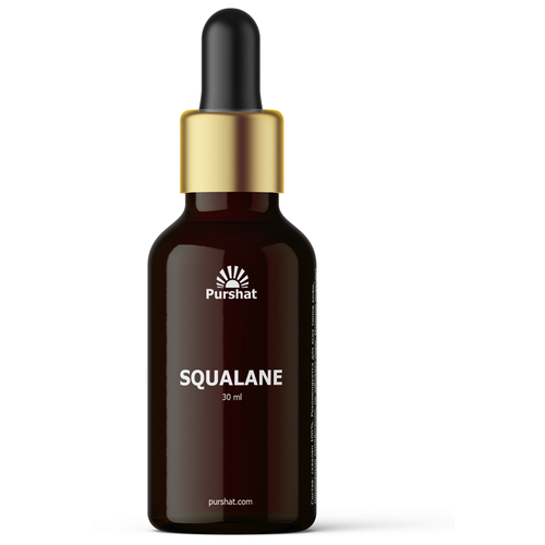 Pursat Сыворотка Сквалан Squalane 100% натуральное растительное масло для ухода за кожей лица и волосами 30 мл