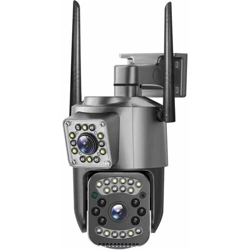 Уличная беспроводная камера видеонаблюдения с двойным объективом 4G WIFI камера ночное видение двусторонняя связь 529000₽