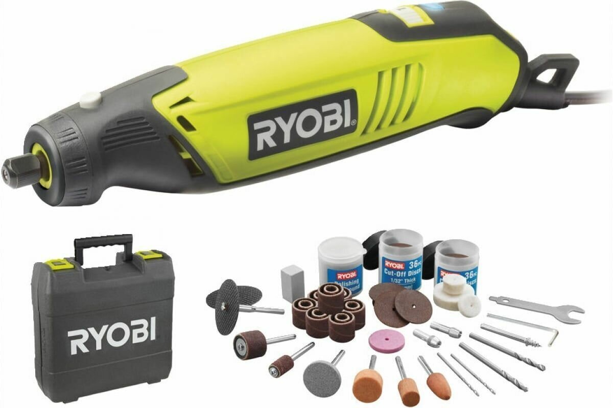 Гравировальная машина Ryobi EHT150V 5133000754 115 аксессуаров кейс