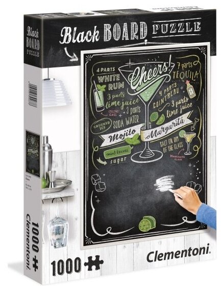 Пазл Clementoni Black Board Ура! Вечеринка , 1000 дет.