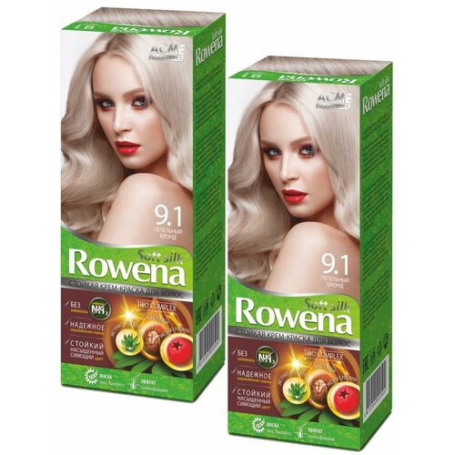 ACME Color Краска для волос Rowena Soft Silk т9.1 Пепельный Блондин Комплект 2 шт.