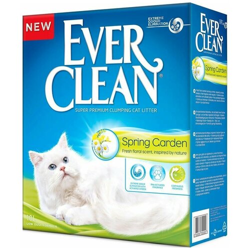 Ever Clean (Эвер Клин) 10л Spring Garden комкующийся наполнитель c нежным ароматом весеннего сада