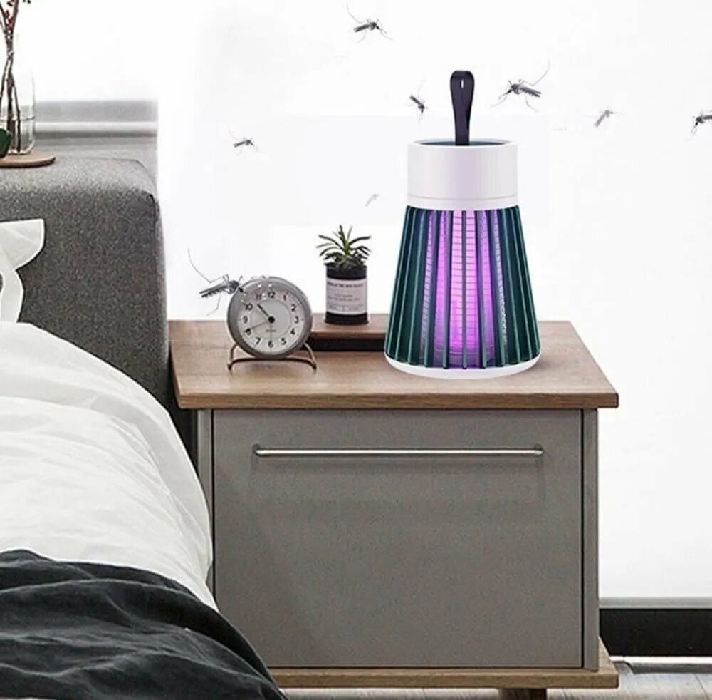 Портативная электрическая лампа-ловушка от комаров и мошек - фотография № 14