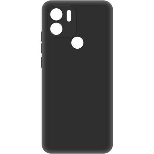 Чехол-накладка Krutoff Silicone Case для Xiaomi Redmi A1+/A2+/Poco C51 черный чехол накладка krutoff soft case постер для xiaomi poco c51 черный