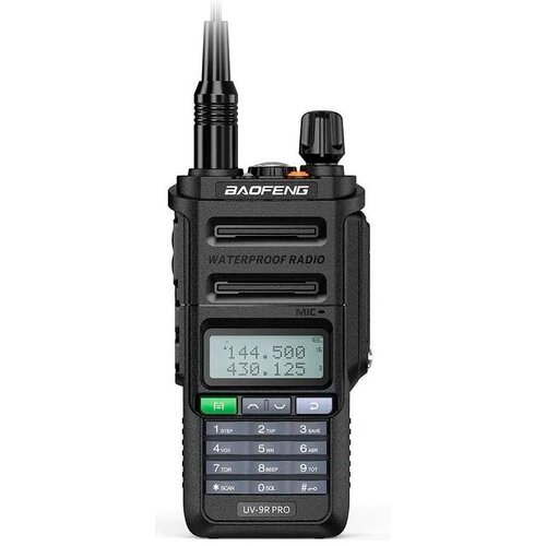 Портативная влагозащитная рация Baofeng UV-9R PRO BLACK 311800₽
