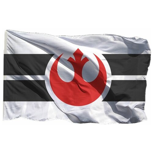 Флаг Альянса повстанцев из Звёздных войн на шёлке, 70х105 см - для флагштока