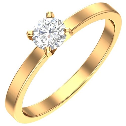 фото Pokrovsky кольцо золотое с бесцветными фианитами 0101510-00770, размер 15.5